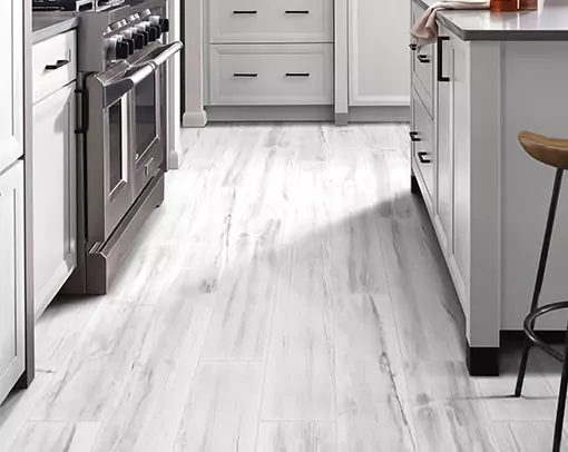 luxury vinyl plank flooring in kitchen | Select Floors